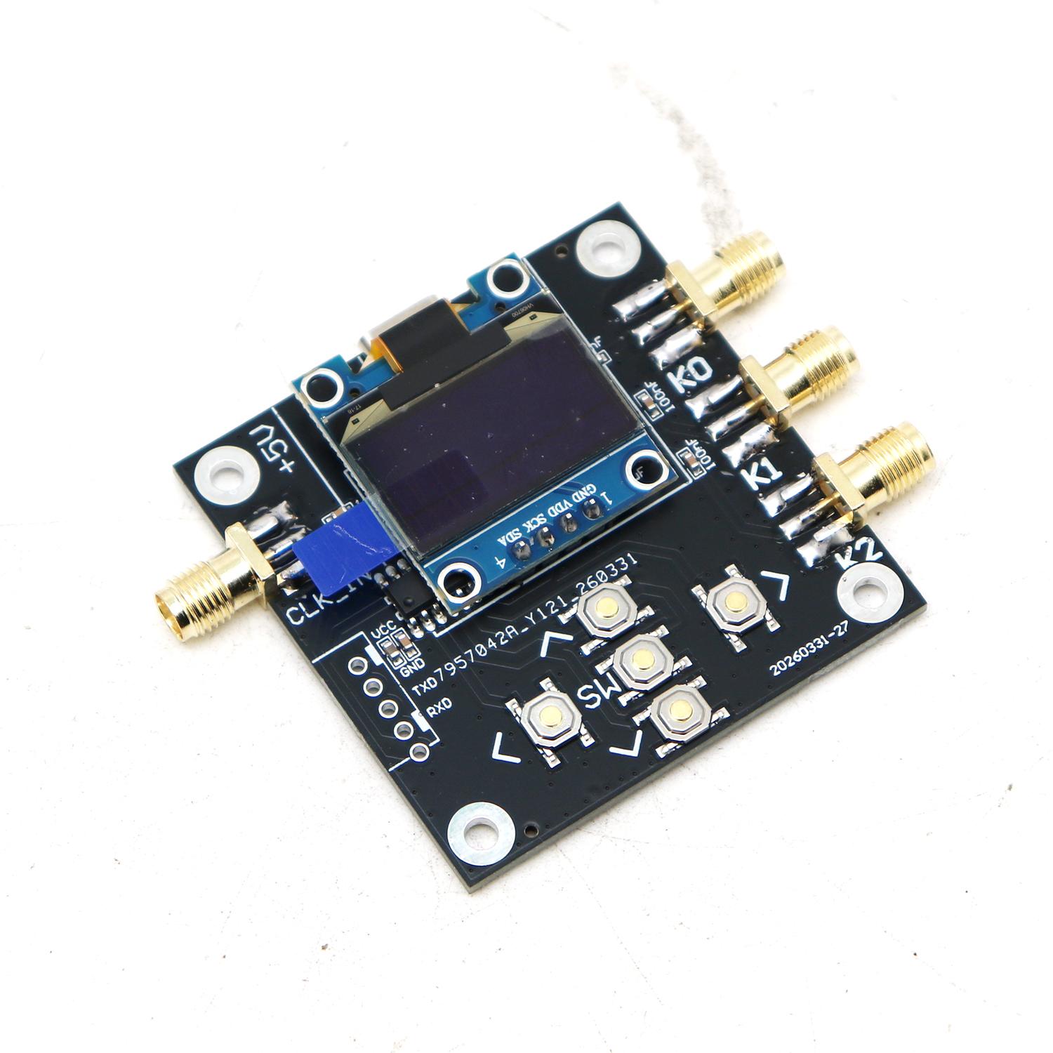 Signal Generator Spectrum Analyzer - USB SI5351 Saat Üreticisi 2.5kHz-200MHz Kare