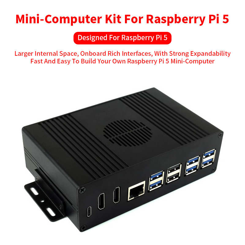 Raspberry Pi 5 8Gb Kit - Ahududu Pi 5 All-In-One mini-bilgisayar kiti