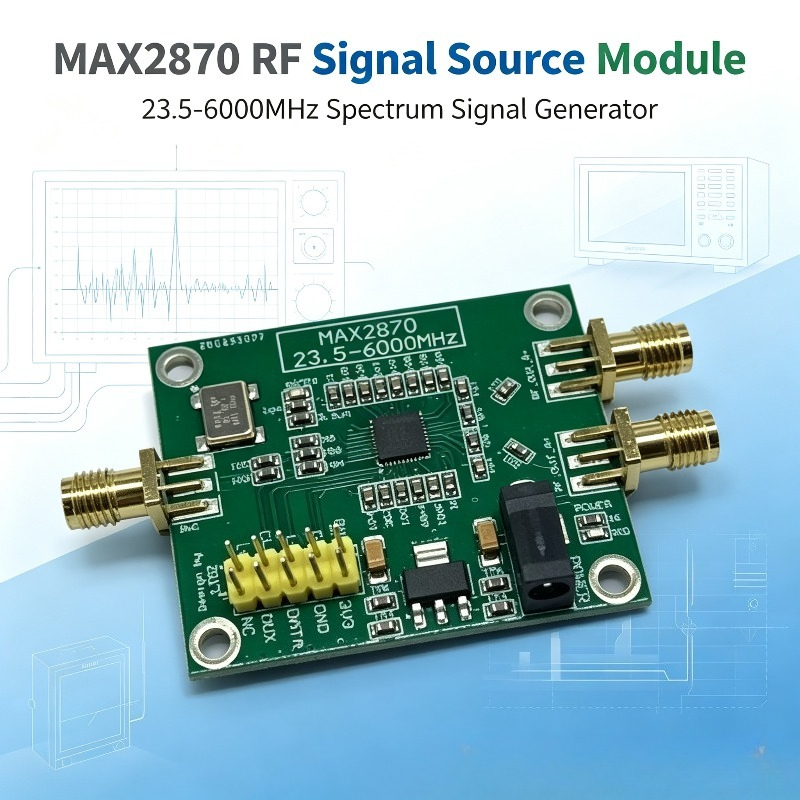 Signal Generator Spectrum Analyzer - MAX2870 23.5–6000MHz RF Sinyal Kaynağı Modülü,
