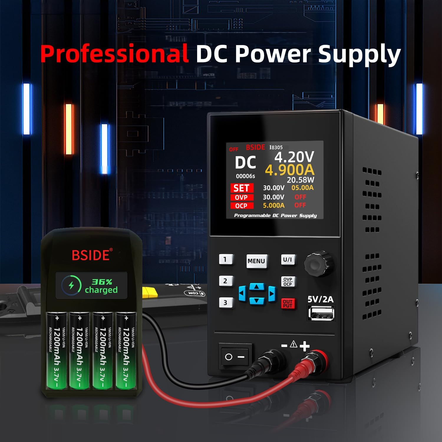 Resmi DC laboratuvar regüle gü - Programmable Dc Power Supply 30V 10A incelemesi ve fiyatı