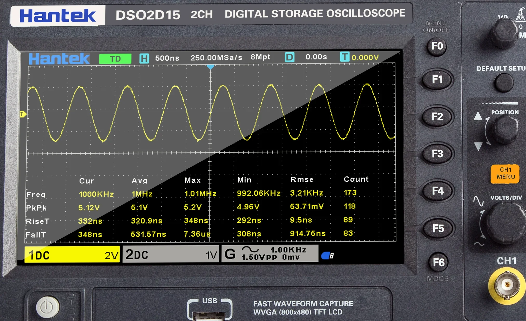 Stabil Hantek Sinyal Üretim Os - Digital Storage Oscilloscope 100Mhz incelemesi ve fiyatı