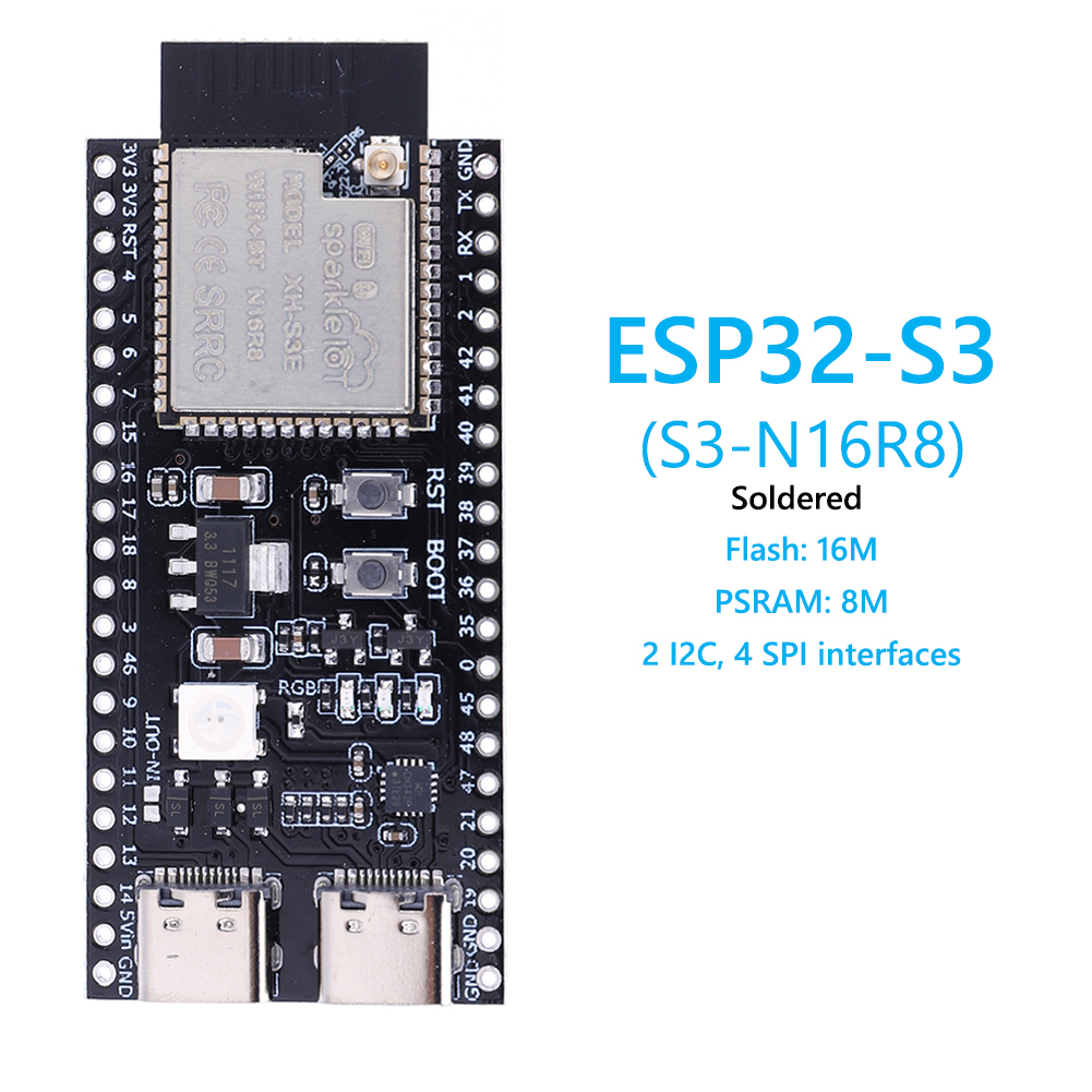 ESP32 S3 N16R8 N8R2 Genişletme - Esp32 S3 Development Board Lot incelemesi ve fiyatı