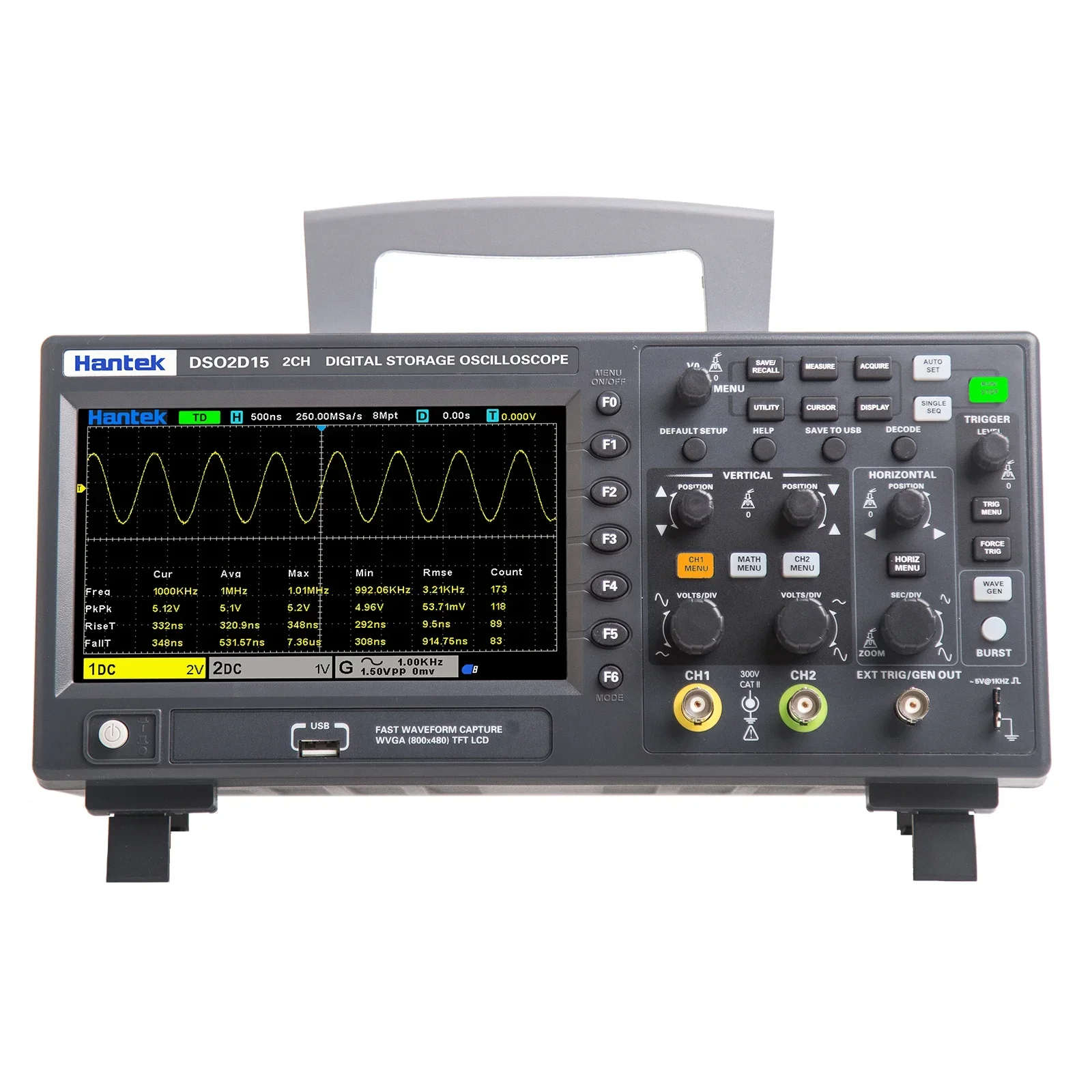 Hassasiyet Hantek Sinyal Üreti - Digital Storage Oscilloscope 100Mhz incelemesi ve fiyatı